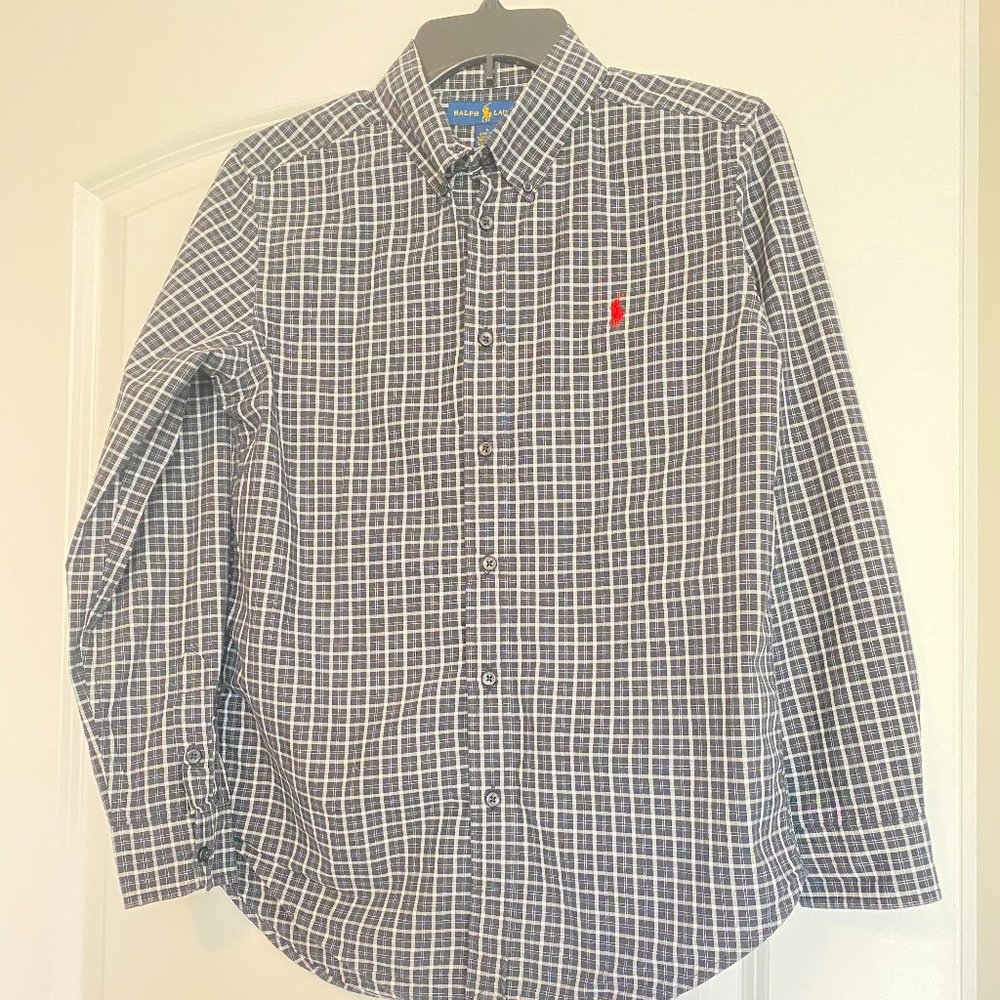 Ralph Lauren Boys Button Front Checkered Shirt